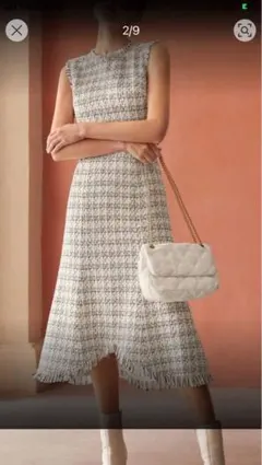 SHEIN MOTF PREMIUM ツイードワンピース