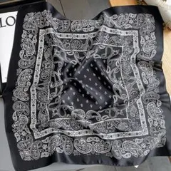 残りわずか　シルク22 シルク100% 大判スカーフ　ストール　65×65cm