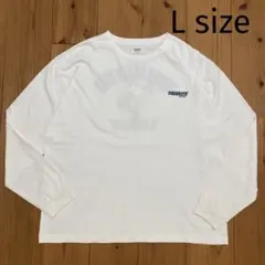 PEANUTS スヌーピー　長袖カットソー ロングスリーブTシャツ 白　L