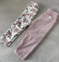 女の子　ズボン2枚目セット　H&M
