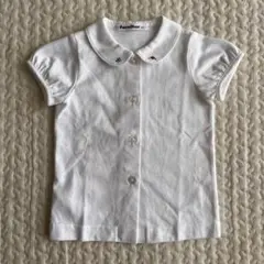 familiar 襟付きホワイトシャツ 80サイズ