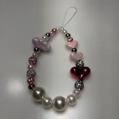 ハンドメイド　携帯ストラップ