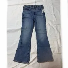 GAP リボン刺繍フレアデニム