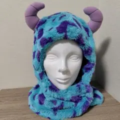 サリー ファンキャップ 被り物 ツノ付き 帽子 秋冬 なりきり コスプレ