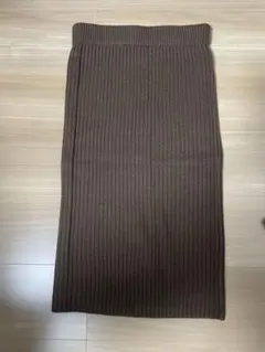 GU ニット　タイト　スカート　Sサイズ　茶色　※商品確認します