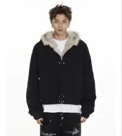 qs86 ファー付きフーディージャケット
