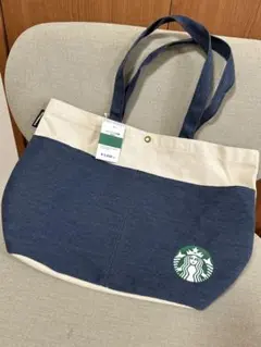 【新品未使用】Starbucks トートバッグ デニム調のサムネイル
