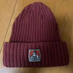 BEN DAVIS バーガンディ ニット帽のサムネイル
