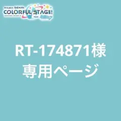 RT-174871様専用ページ プロセカ