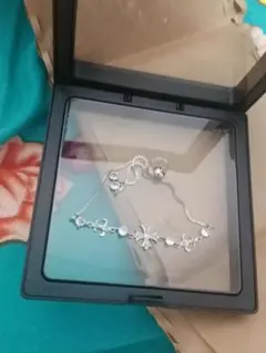 シルバー925 花モチーフ ネックレス