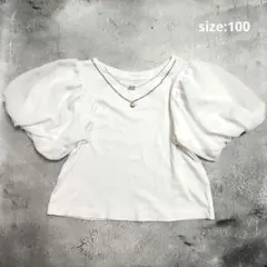 ANNA SUI mini　ボリューム袖　ネックレス刺繍　Tシャツ