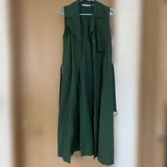 JW ANDERSON ノースリーブシャツワンピース オリーブグリーン