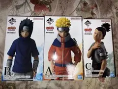 一番くじNARUTO 中忍試験編ABC賞セット ナルト、サスケ、シカマル