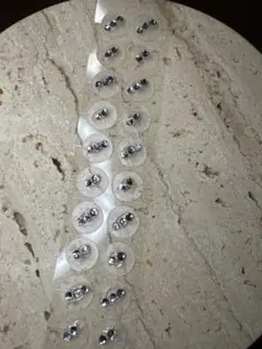 クリスタル調2連&3連 耳ツボジュエリー20粒