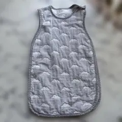 ニトリベビー　やわらかガーゼスリーパー グレー/くも