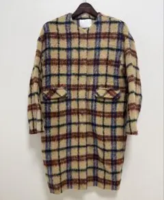 332 SOEN 新品未使用保管品 ロングコート シャギー 大きいサイズ 白 