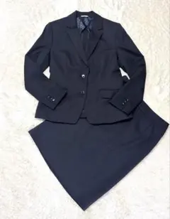 n-line エヌライン スーツ 黒　佐々木希　ストレッチ　毛100%