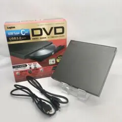 Logitec ポータブルDVDドライブ LDR-PMLBU3CVRD - メルカリ
