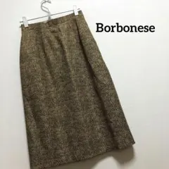 Borbonese ボルボネーゼ 膝丈 タイトスカート ヒョウ柄 毛100%のサムネイル