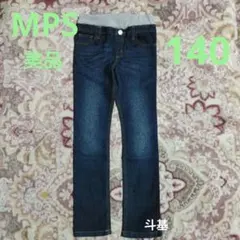お値下げ！【美品】　MPS　ウエストリブ デニムパンツ　140　ユニオンジャック