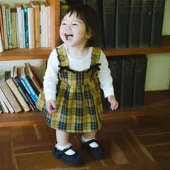 ブランシェス　チェック柄カバーオール　80