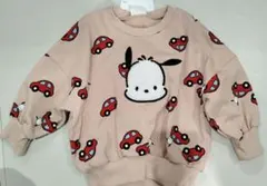 サンリオ　ポチャッコ　総柄　トレーナー　サガラ刺繍　裏起毛