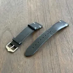 デッドストック【ユニバーサル・ジュネーブ】純正尾錠付 水牛革ベルト 19mm デッドストック【ユニバーサル・ジュネーブ】純正尾錠付 水牛革ベルト