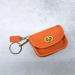 希少★レア old coach コーチ コインケース キーホルダー ターンロック