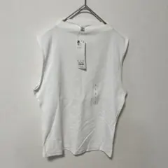 GU ボトルネックT(ノースリーブ) オフホワイト