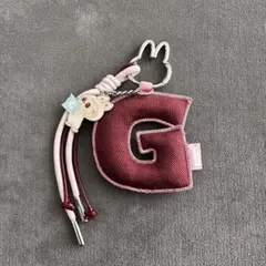 ポップマート Labubu アルファベットペンダント キーリング【G】