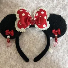 レア ディズニー ミニー カチューシャ イヤリング