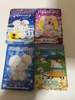北海道　湯布院　ハローキティ　雪うさぎ　ミニメモ