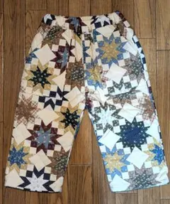 美品★しまむらmicorrid softcheese パッチワーク パンツ 90