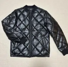 新品タグ付き✨　AZUL ブラック フェイクレザー　キルティングジャケット M