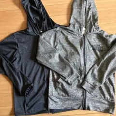 グレー ネイビー パーカー 150