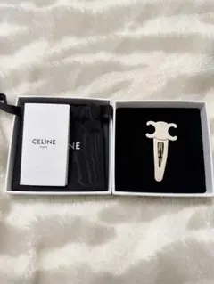 CELINE ラージ スナップ ヘアクリップ / アセテート & スチール - メルカリ