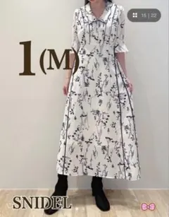 スナイデル　パイピングデザイン　プリントワンピース　1 未使用品