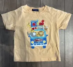 moujonjon 動物と車のプリント Tシャツ 90のサムネイル