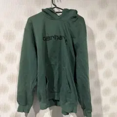 carhartt オリーブグリーン フード付きパーカー - メルカリ