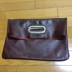 本革 ハンドメイド クラッチバッグ