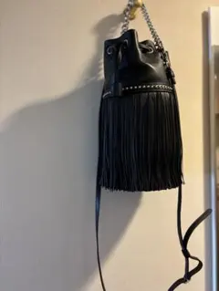 極美品♡J & M DAVIDSON フリンジカーニバル　ミニ ブラック