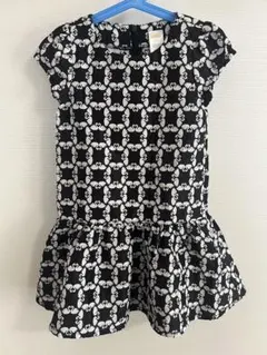 美品★ジンボリーGYMBoree スワン柄 白黒 半袖ワンピース 110サイズ
