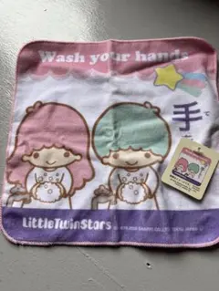 キキララ　ハンドタオル　リトルツインスターズ