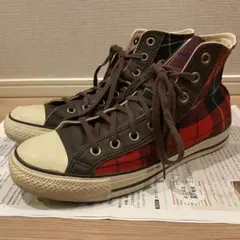 ★匿名配送★コンバース　オールスター　タータンチェック　27.5cmのサムネイル