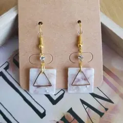 ゆらゆらピアス。:°ஐ♡*ピンク　No.129