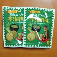 KALDI カルディ　豆乳ビスケット　宇治抹茶　7枚入り　2袋のサムネイル