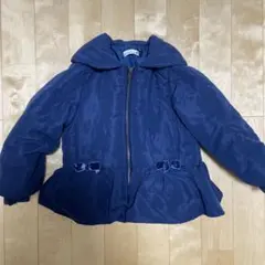 branshes ネイビー中綿コート フード付き