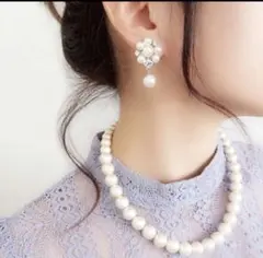 【即購入OK】ウェディング　ピアス　結婚式　前撮り　パールピアス