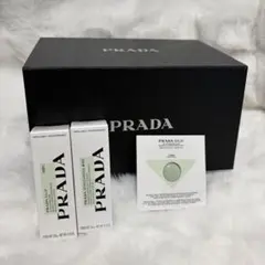 PRADA 2024ノベルティ巾着ポーチ 香水 オーナメント リップセット