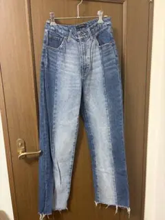 MOUSSY バイカラー デニムパンツのサムネイル